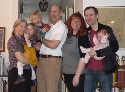 The whole family